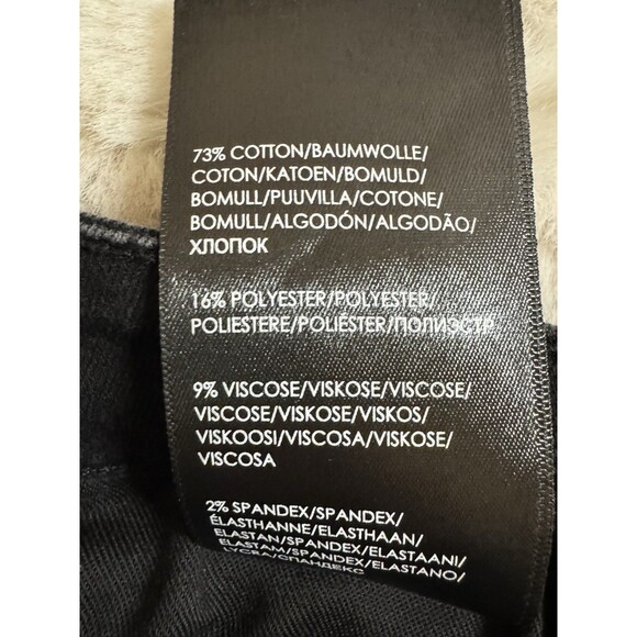 Hudson Womens Jeans High Rise Ankle Size 16/33 Black Stretch Classic Plus EUC - Picture 8 of 10